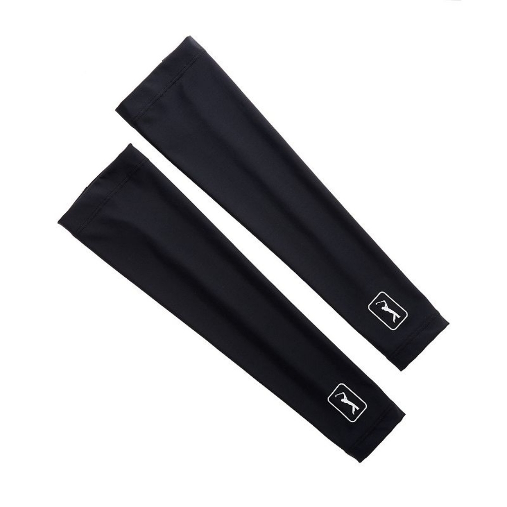 PGA TOUR Apparel Solar Block Arm Sleeves, Size Large/XL, Black, Nylon/Elastane |